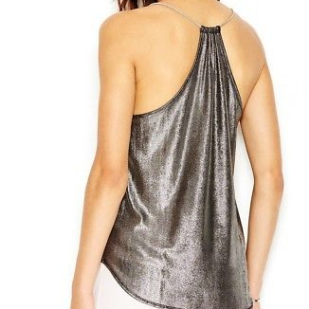 NWOT RACHEL ROY Silver Chain Racerback Tank Top